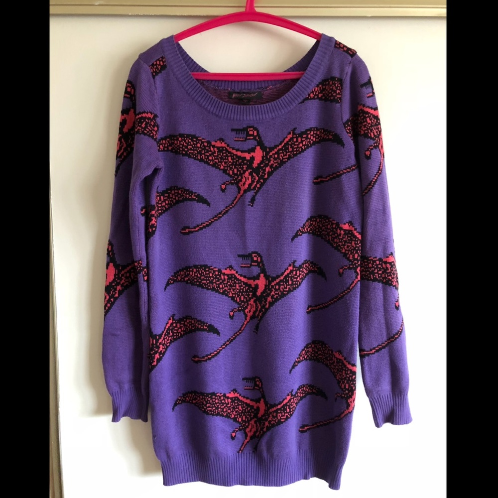 Betsey Johnson dinosaur sweater